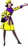 illustration of woman pointing, from Pixabay